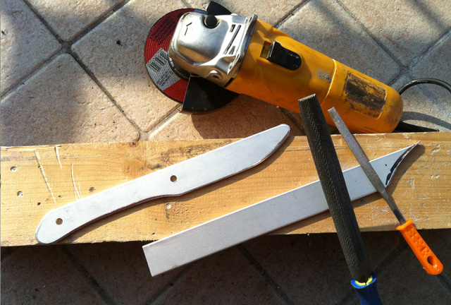 How to build a metal training knife step by step - coltello da allenamento