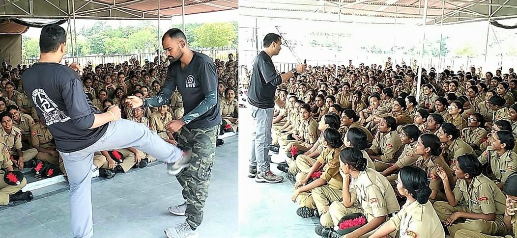 Krav Maga Training INDIA workshop for National Cadet Corps girls (Indian Army)