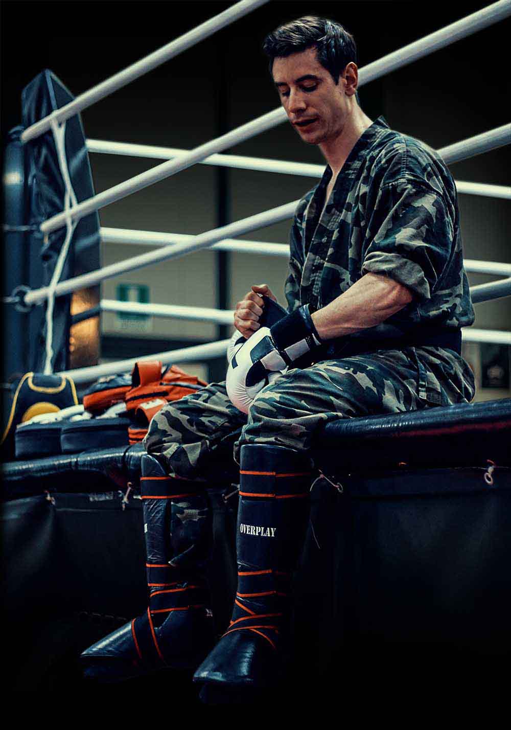 Luca Arietti Krav Maga Training ready to fight